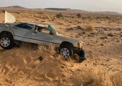 حالة وفاة وإصابتان في حادث سير على طريق تجكجة – أطار